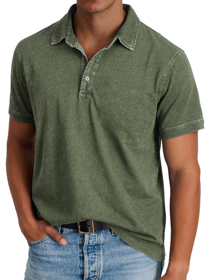 Everett | Men's Piqué Polo Shirt with Ribbed Collar