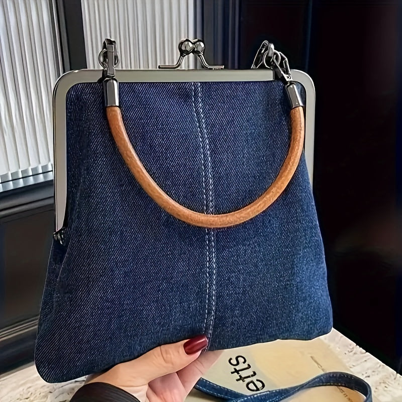 Structured shoulder bag with modern frame silhouette | Maren