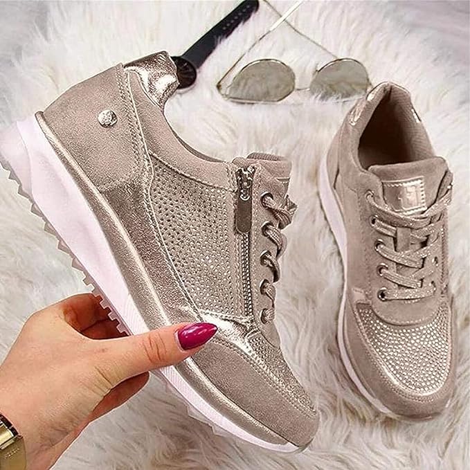 Zip-up orthopaedic everyday trainers for women | Ginette