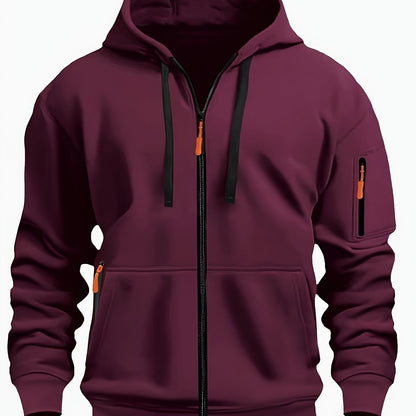 Gerald | Men's Full Zip Hooded Sweatshirt with Pockets