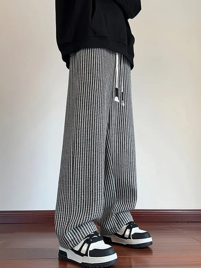 Baggy ribbed drawstring sweatpants for men | Calder