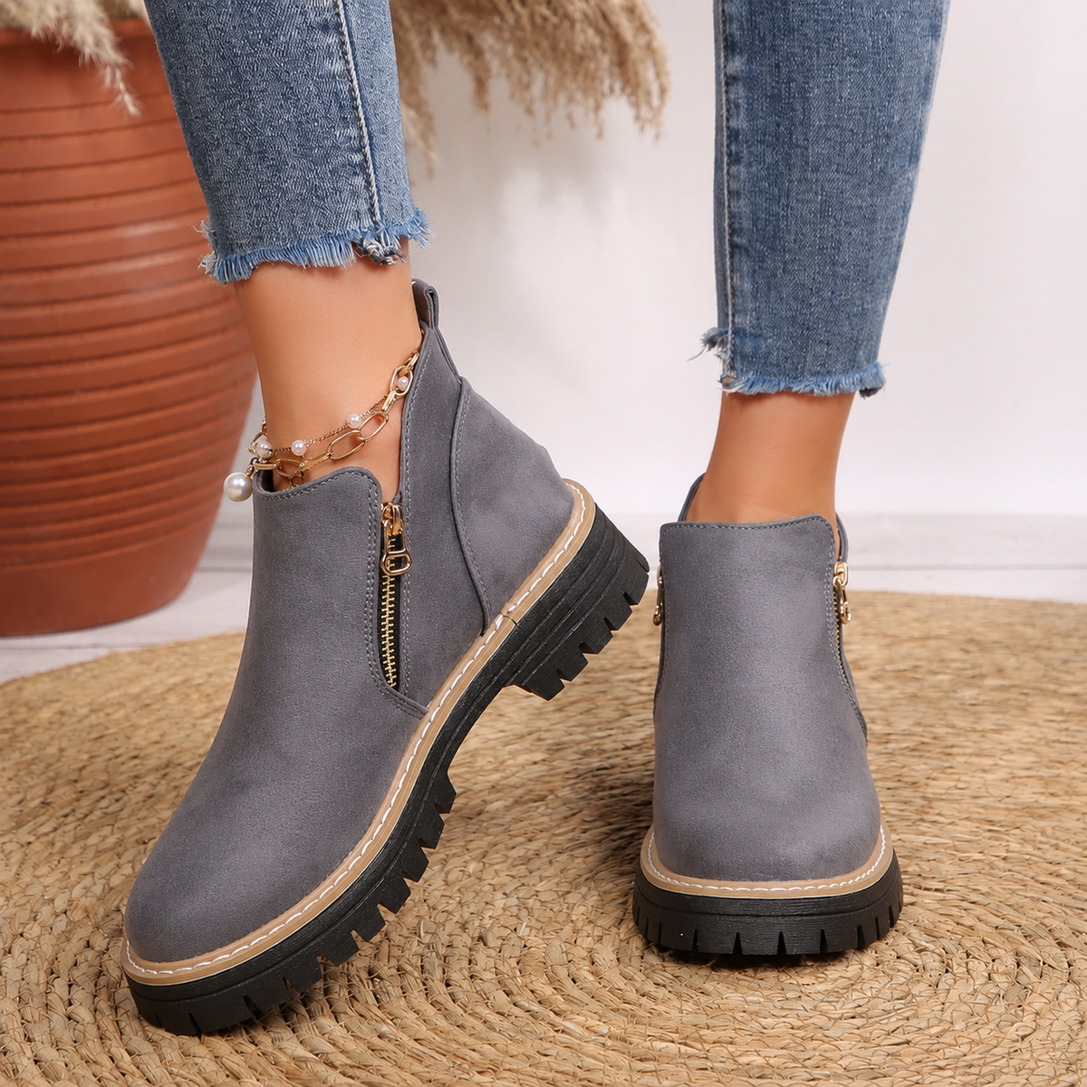 Tahlia | Women's Cushioned Wedge Ankle Boots