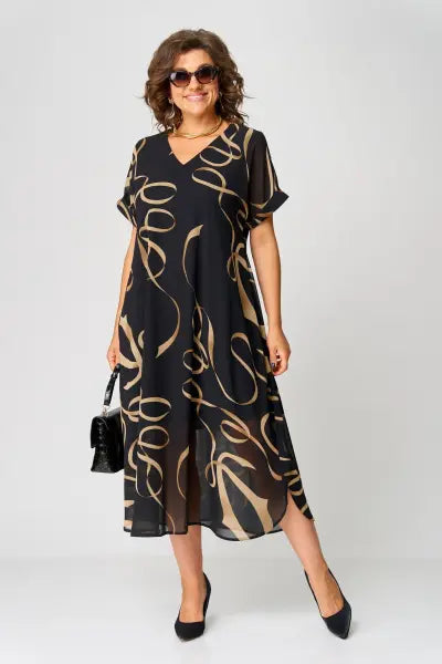 Cosy elegant relaxed everyday dress for women | Pauline