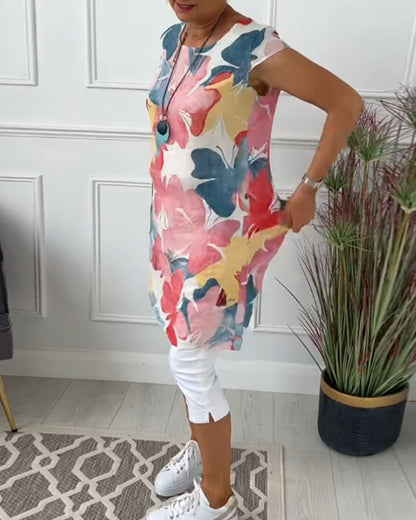 Casual relaxed floral everyday dress for women | Ingrid
