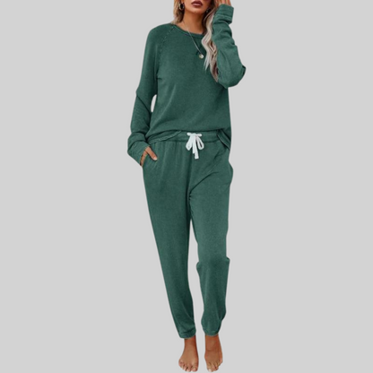Casual long-sleeve sweatpants co-ord set for women | Jocelyn