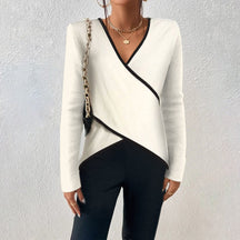Timeless V-neck sweater with refined everyday fit for women | Alina