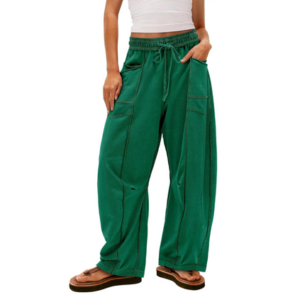 Comfy baggy-leg everyday lounge trousers for women | Avanita