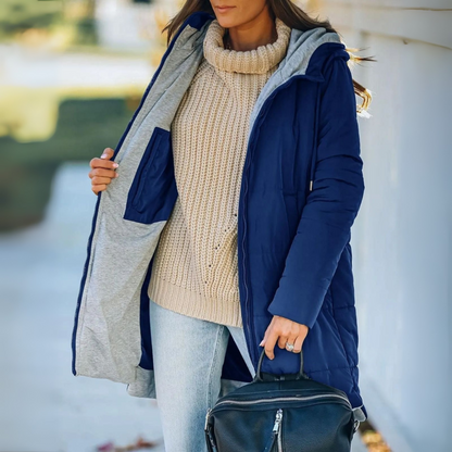 Casual hooded puffer everyday jacket for women | Yila