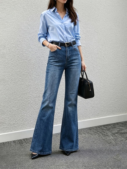 Maerelle | Women's High Rise Flare Leg Jeans
