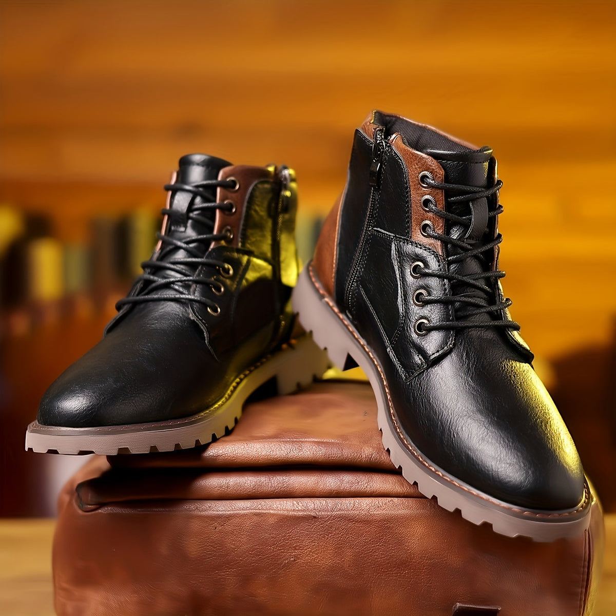 Vintage lace-up boots with timeless silhouette for men | Daniel