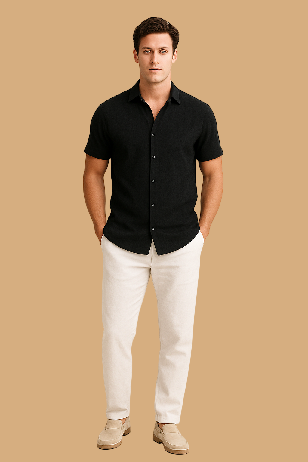 Elias Short-Sleeve Shirt | Casual Button-Down | Tailored Everyday Comfort