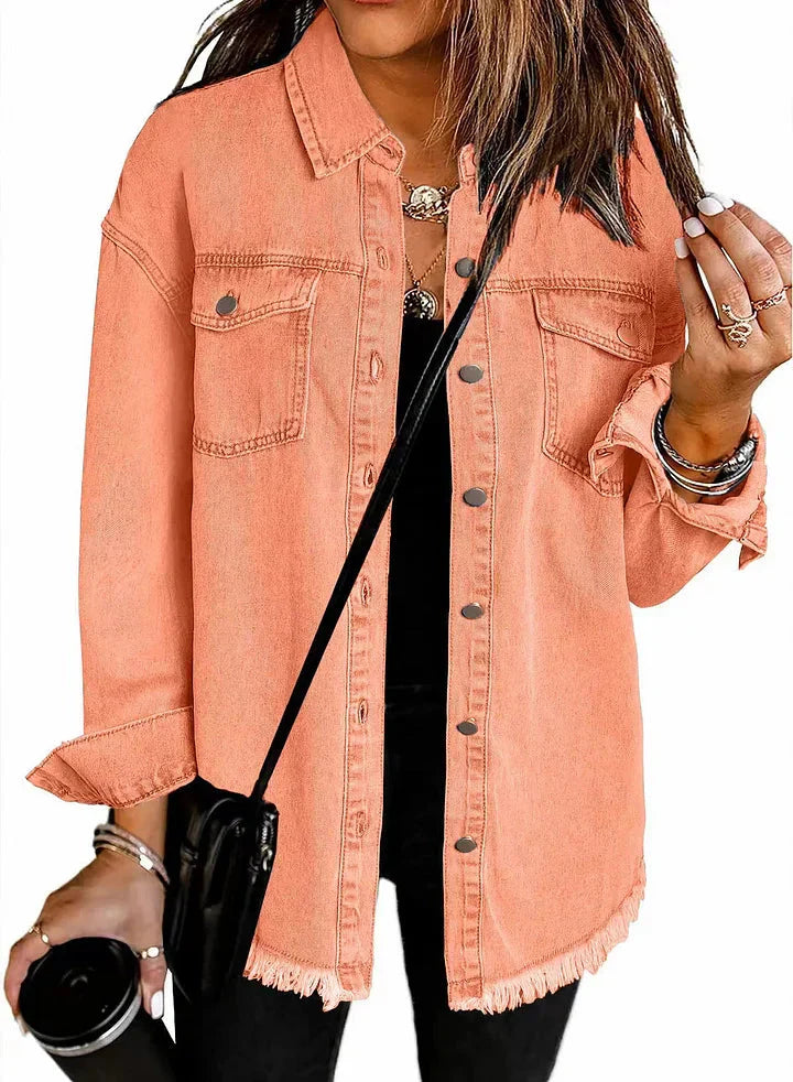 Classic signature denim everyday jacket for women | Katja