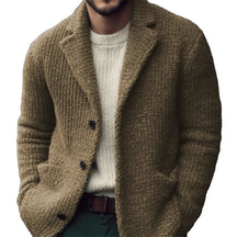 Men’s regular-fit knit cardigan with buttons | Derek