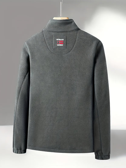 Men’s outdoor performance fleece jacket with high collar | Rowan
