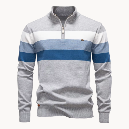 Classic quarter-zip everyday jumper for men | Burk