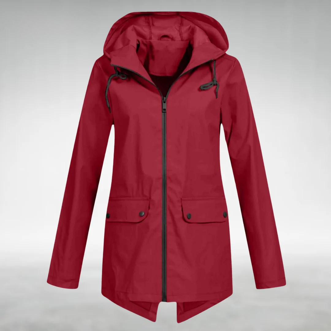 Marielle | Women's Hooded Water Resistant Zip Jacket