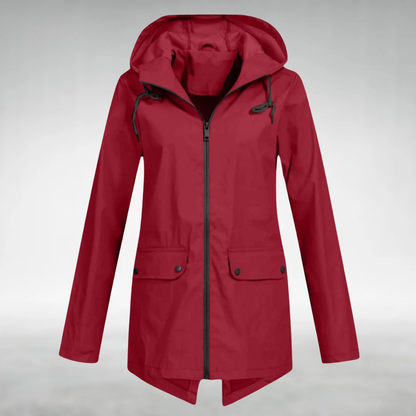 Marielle | Women's Hooded Water Resistant Zip Jacket