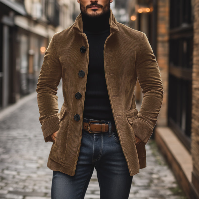 Men’s slim-fit corduroy coat | Emerson