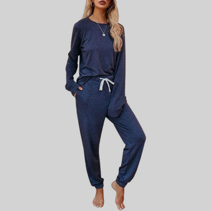 Casual long-sleeve sweatpants co-ord set for women | Jocelyn