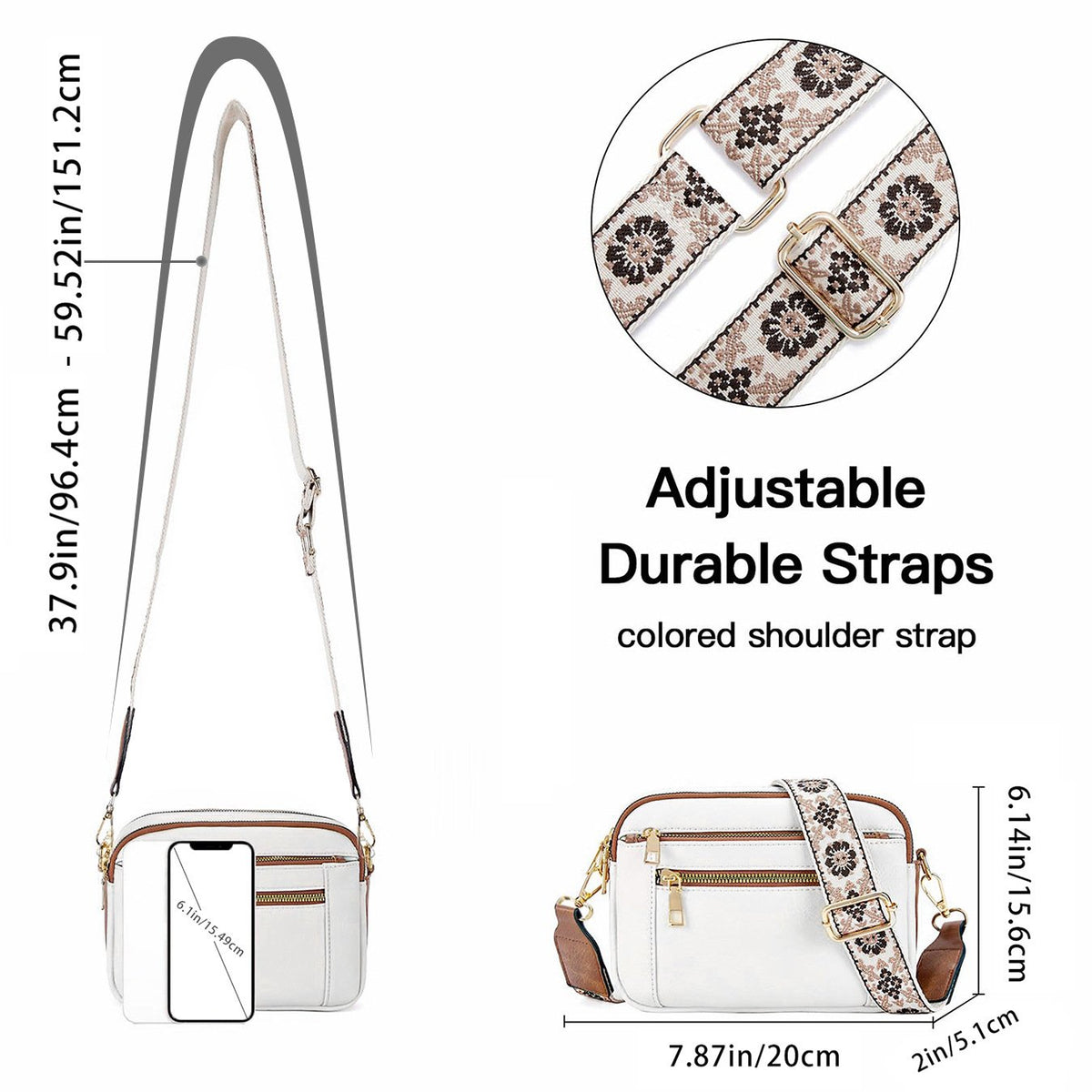 Zoey | Women's Shoulder Bag with Adjustable Strap