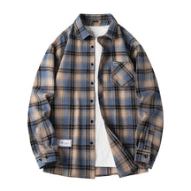 Classic plaid button-front flannel shirt for men | Thatcher