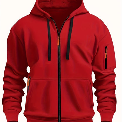 Gerald | Men's Full Zip Hooded Sweatshirt with Pockets