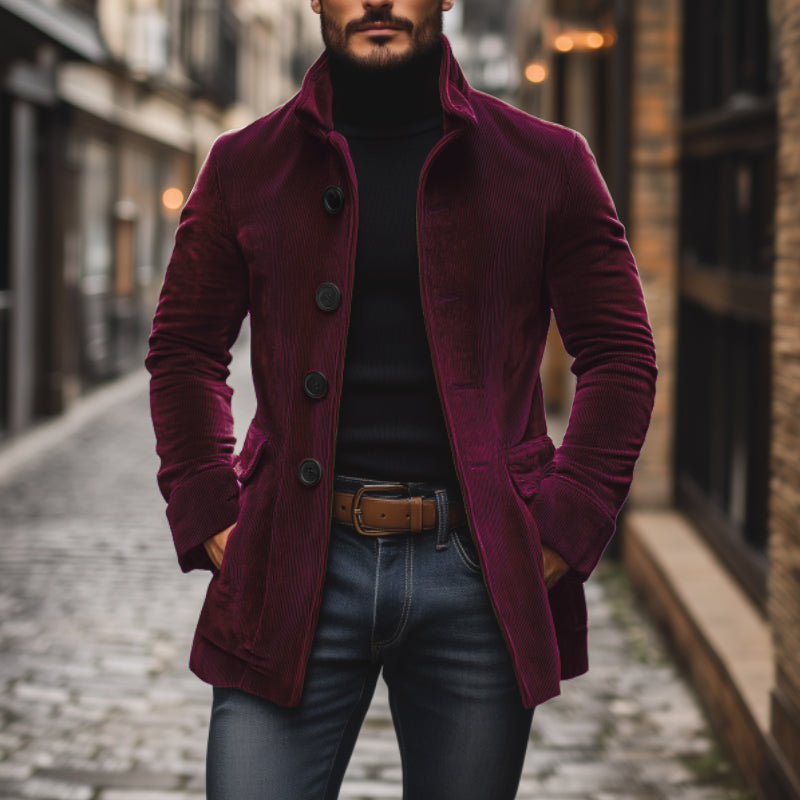 Men’s slim-fit corduroy coat | Emerson