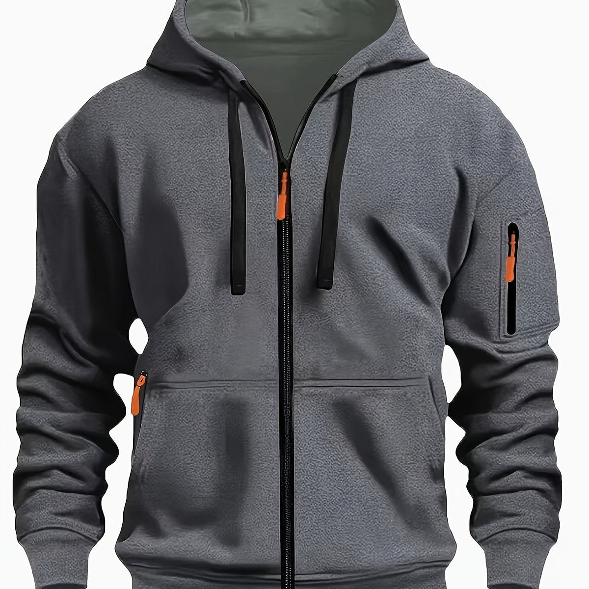 Gerald | Men's Full Zip Hooded Sweatshirt with Pockets