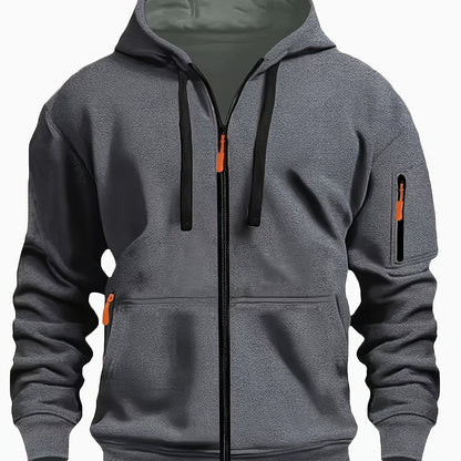Gerald | Men's Full Zip Hooded Sweatshirt with Pockets