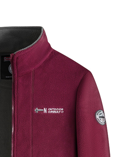 Men’s outdoor performance fleece jacket with high collar | Rowan