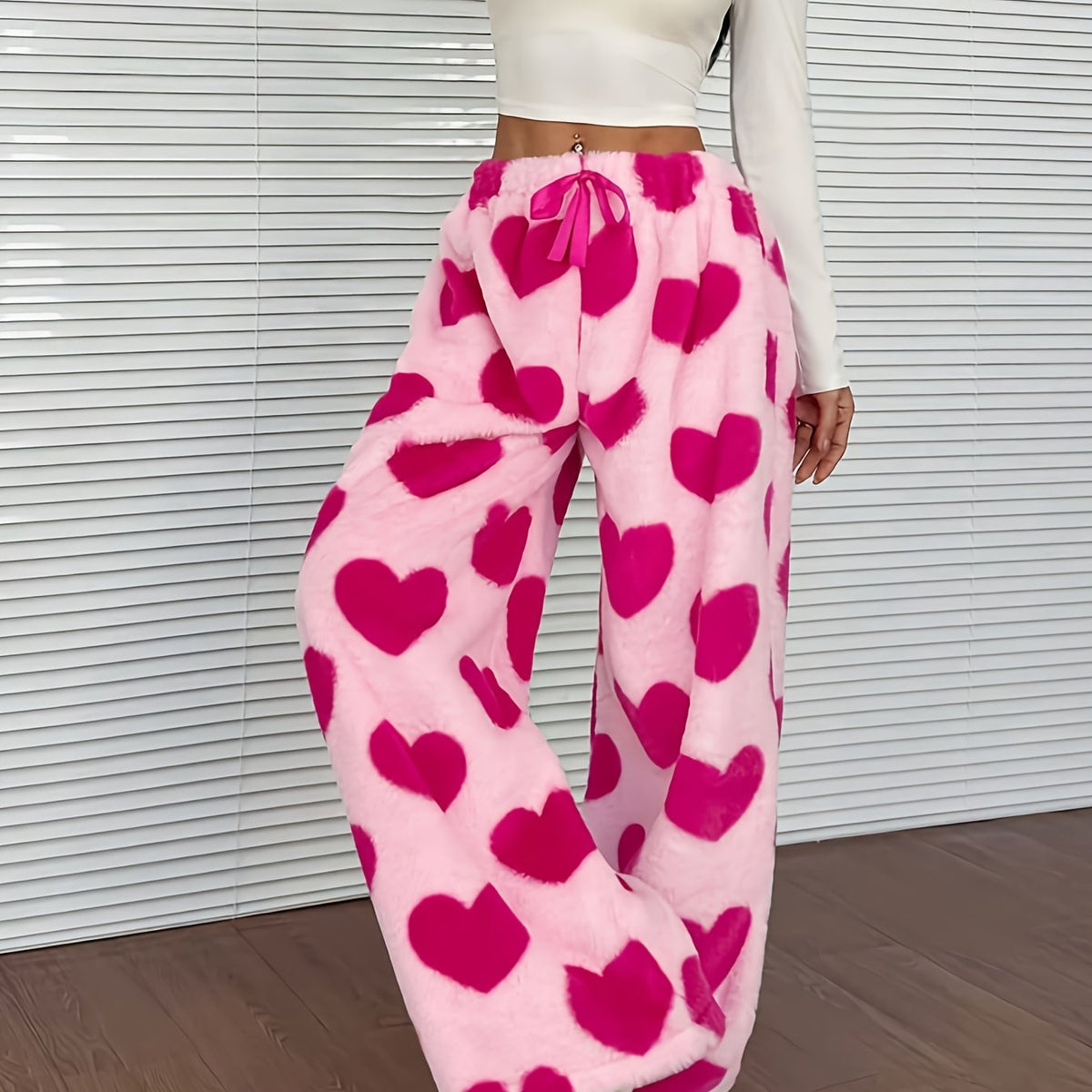 Aira | Women's Plaid Wide Leg Drawstring Sweatpants