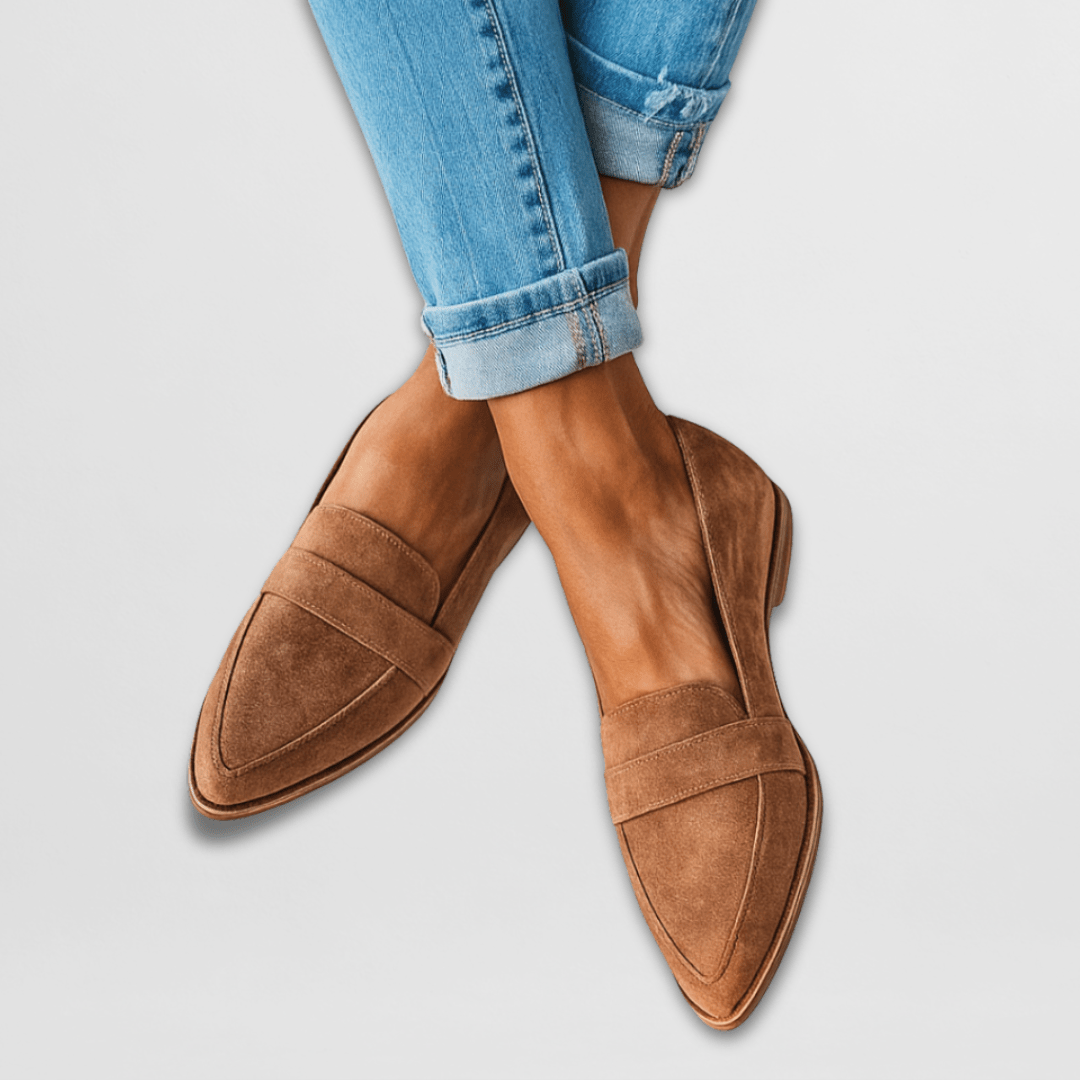 Orthopedic soft suede loafers for women | Helena