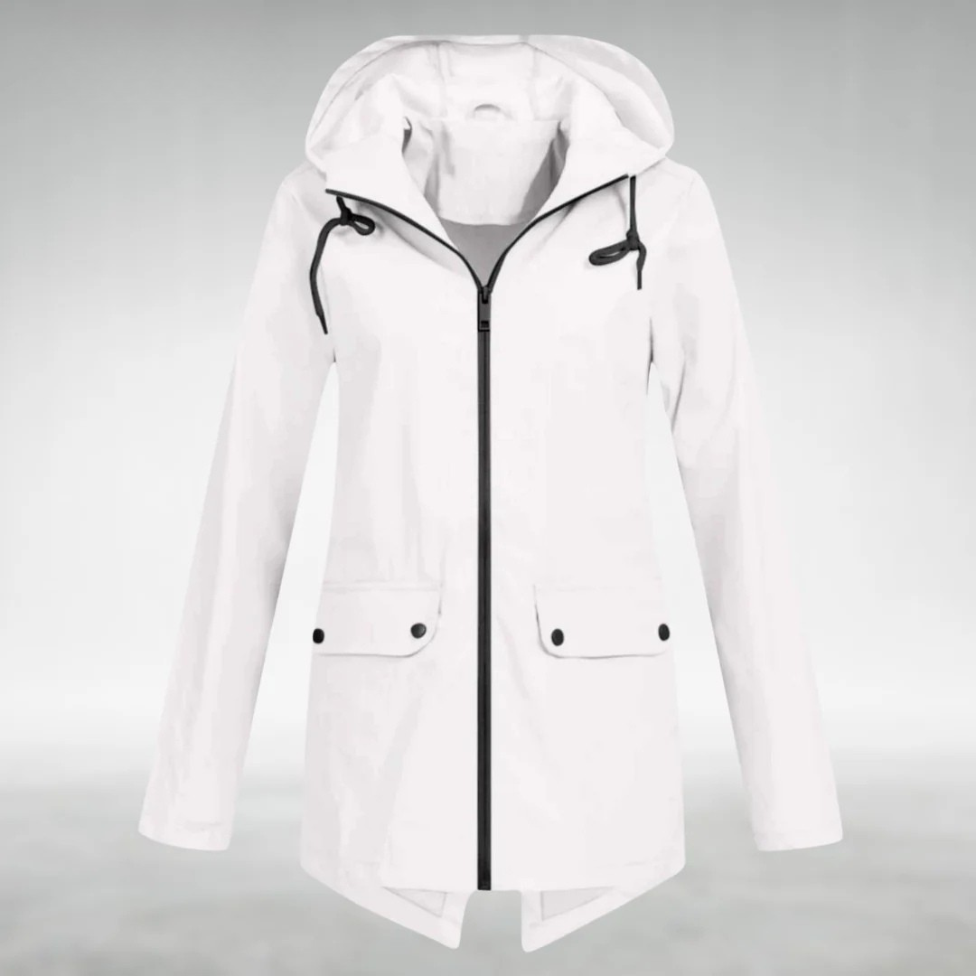 Marielle | Women's Hooded Water Resistant Zip Jacket