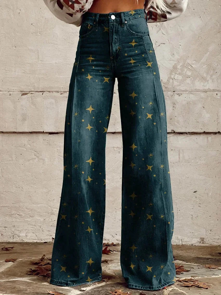 Relaxed wide leg casual jeans for women | Alice