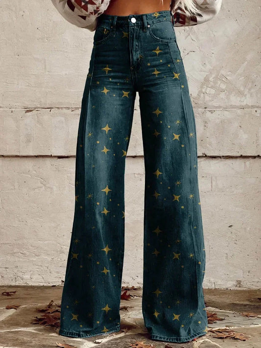 Relaxed wide leg casual jeans for women | Alice