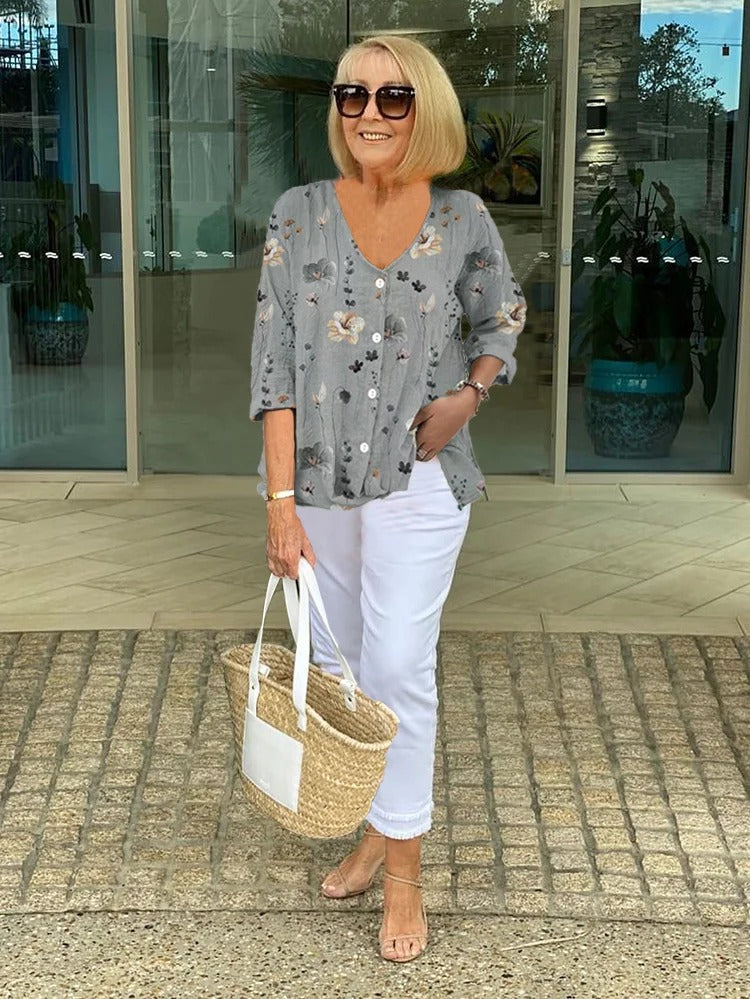 Elegant floral everyday blouse for women | Anita