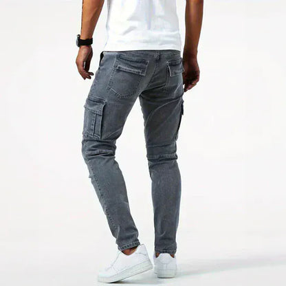 Classic cargo denim everyday jeans for men | Ferran