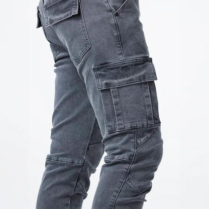 Classic cargo denim everyday jeans for men | Ferran