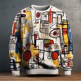 Art-inspired patterned sweater for men | Orion