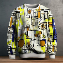 Art-inspired patterned sweater for men | Orion