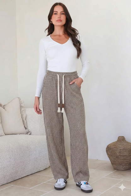 Aurora Herringbone Knit Pants | Drift