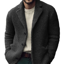 Men’s regular-fit knit cardigan with buttons | Derek