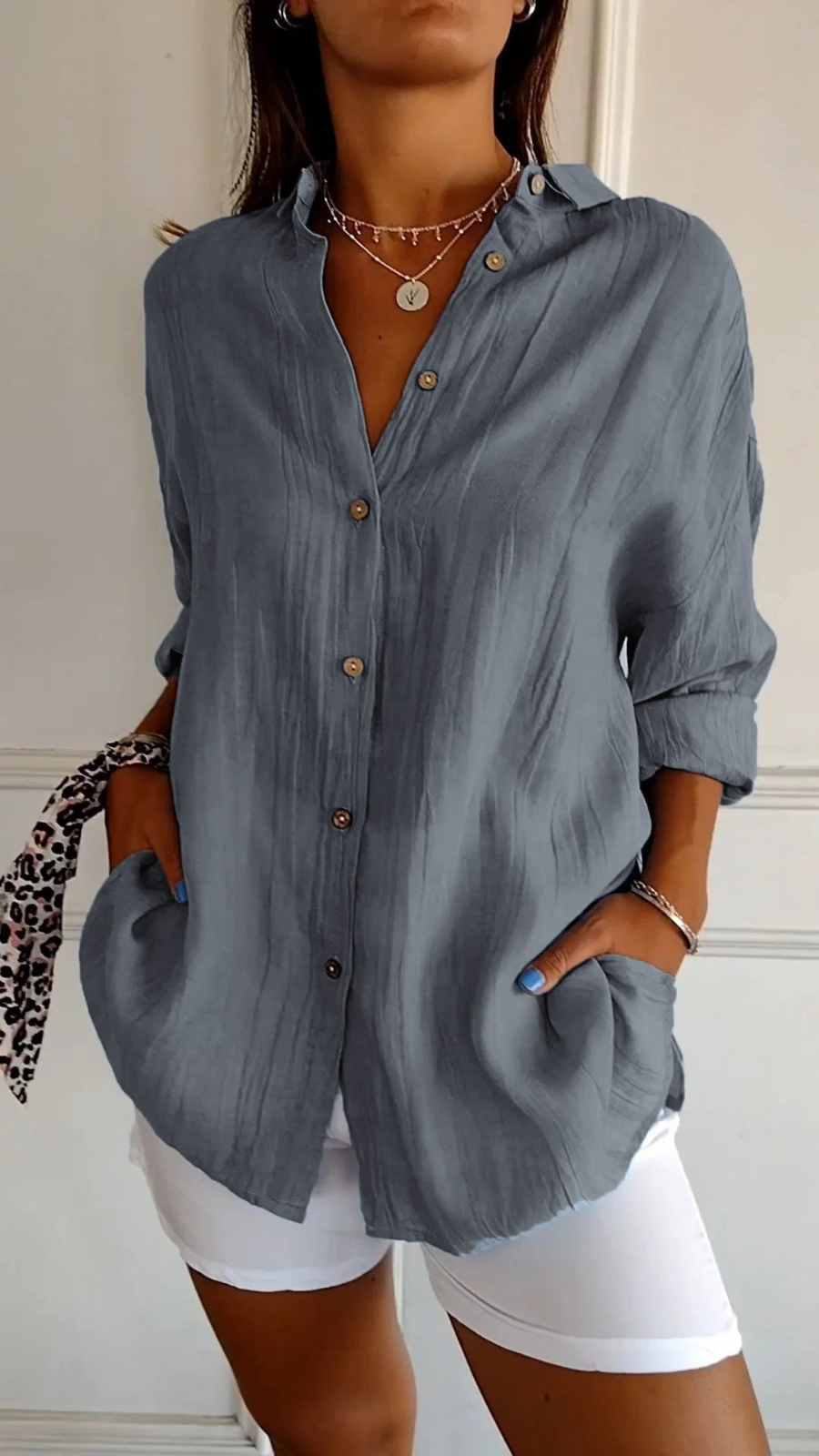 Anaya | Women's Oversized Button Front Shirt
