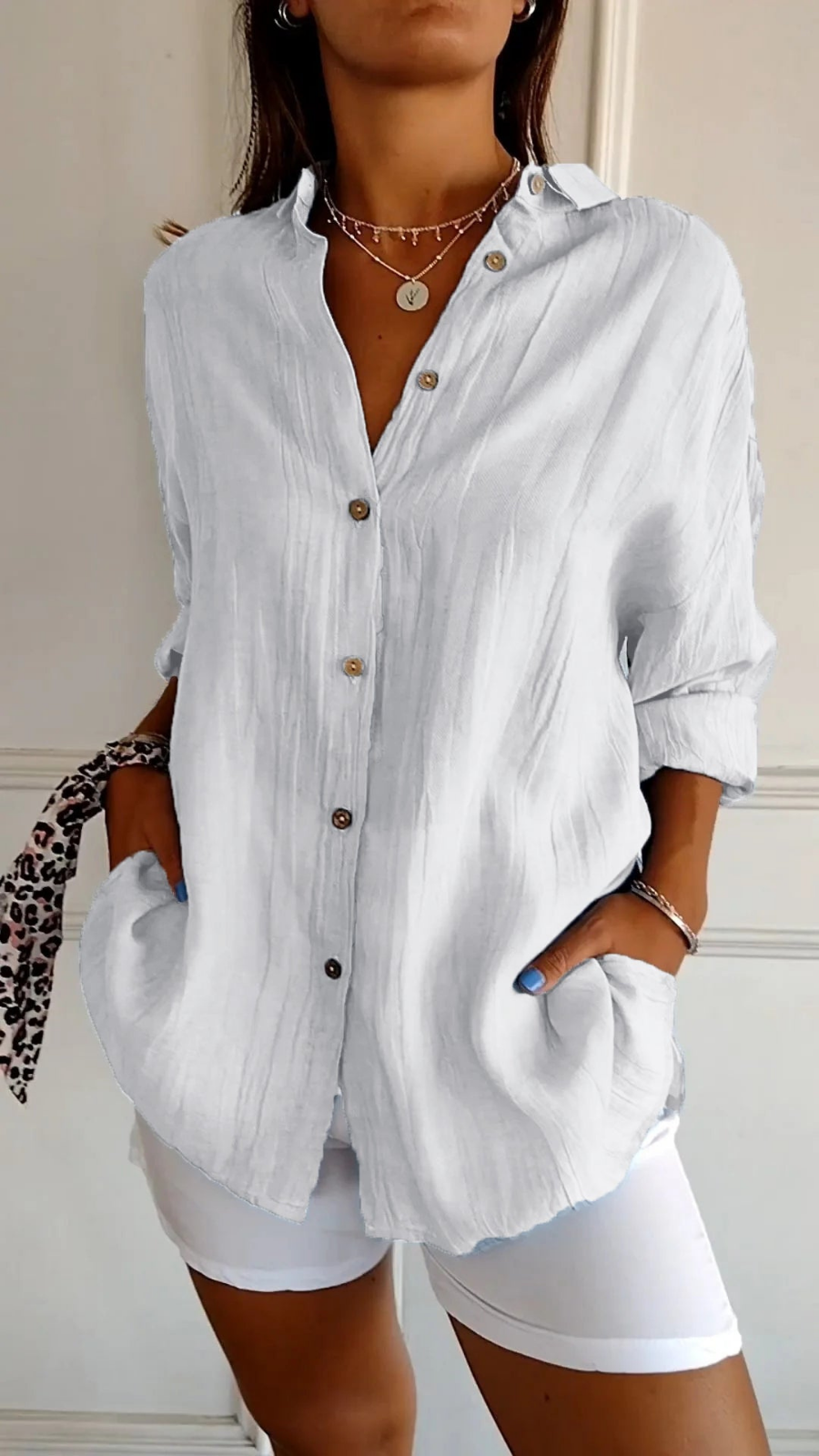 Anaya | Women's Oversized Button Front Shirt