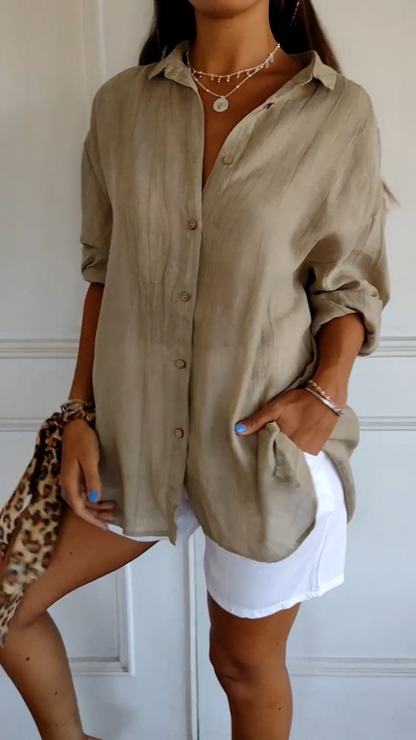 Anaya | Women's Oversized Button Front Shirt