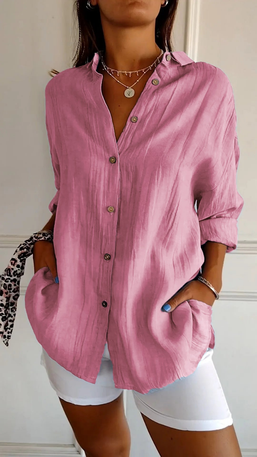 Anaya | Women's Oversized Button Front Shirt