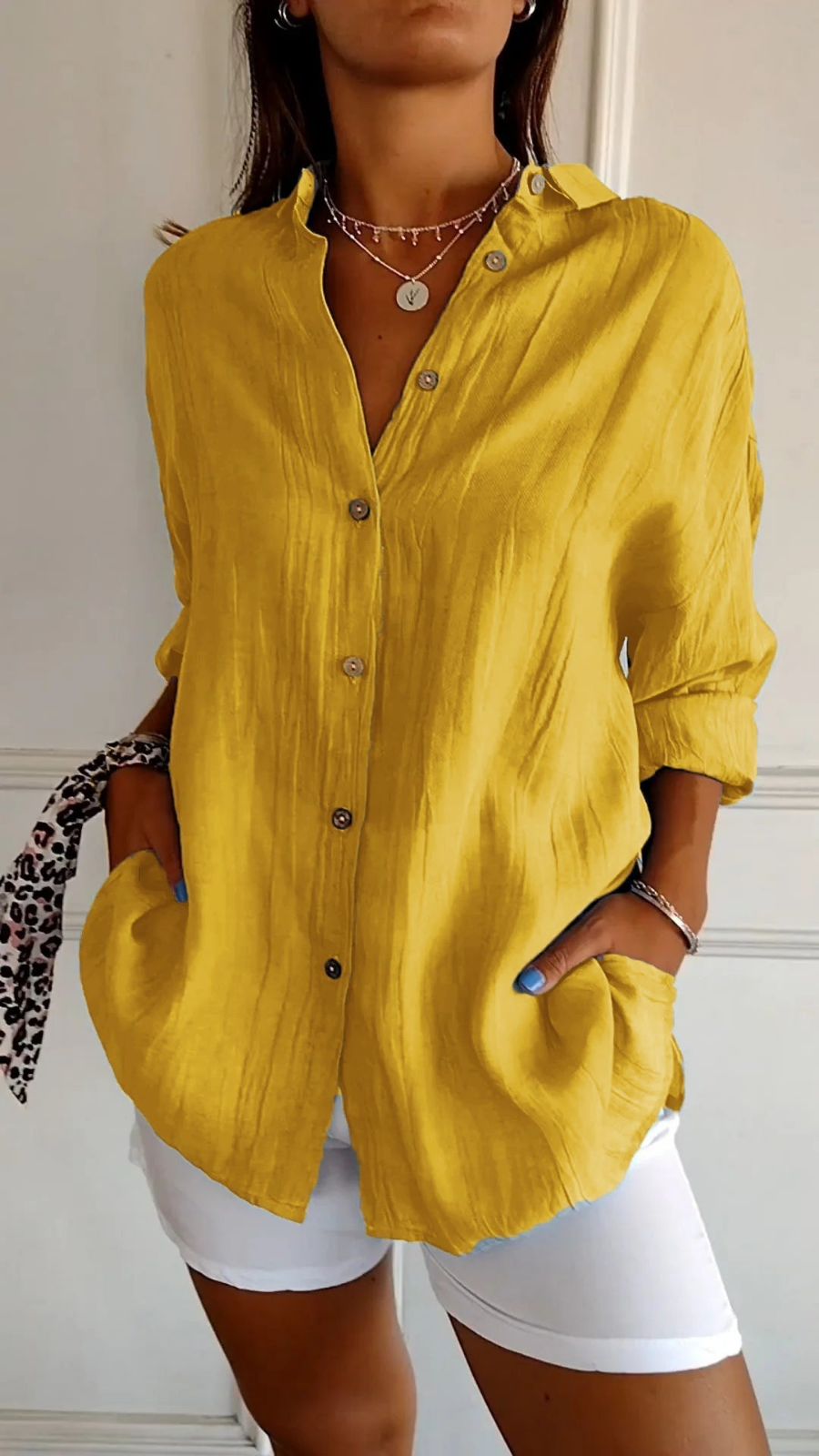 Anaya | Women's Oversized Button Front Shirt