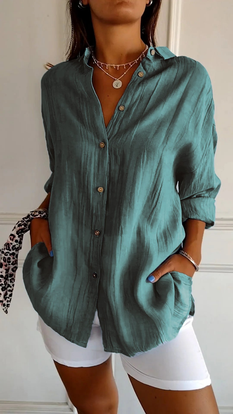 Anaya | Women's Oversized Button Front Shirt