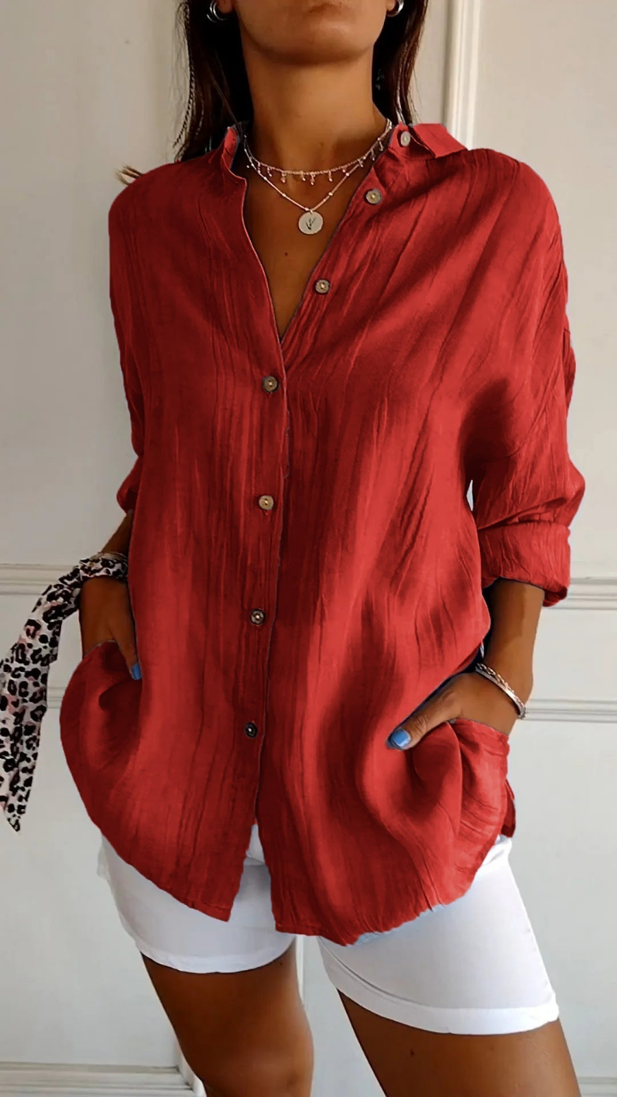 Anaya | Women's Oversized Button Front Shirt