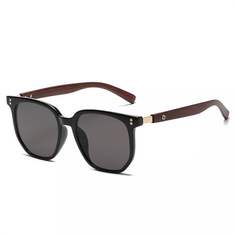 Wood-frame tinted sunglasses for men | Solvik